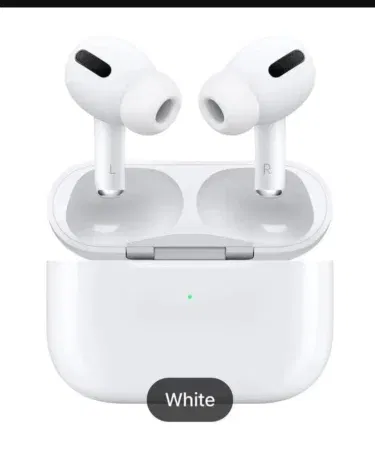 Pro 2 Wireless Earbuds White Bluetooth 5.3 ANC Touch Control Earphones with long battery backup and HD stereo sound.