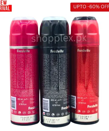Body spray pack of 3 for men and women, 200ml big bottles, long-lasting, gift pack, value budget, Pakistan