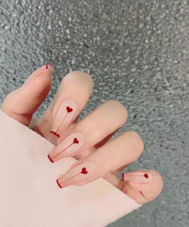 Artificial nails for girls, DIY art new design 12 pcs with glue and glue tabs, sold in Pakistan
