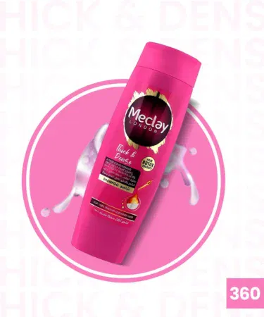 Volumizing Hair Strength Shampoo 360ml with Fiber Support for thicker, fuller, healthier hair.