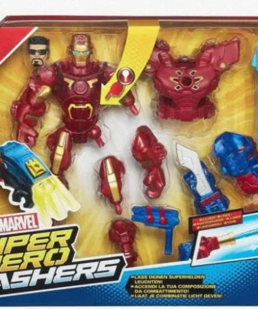 Marvel Super Hero Mashers Ironman action figure playset for kids, mix and match parts for creative play.