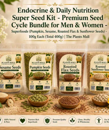 Premium Seed Cycle Bundle for Men & Women with Pumpkin, Sesame, Flax & Sunflower Seeds | The Plants Mall