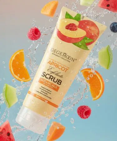 GEGEMOON Apricot Exfoliating Scrub 200ml for deep cleansing and glowing skin in Pakistan.