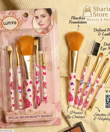 5 Pcs Soft Fluffy Makeup Brushes Kit for Foundation, Powder, Blush, Concealer, Eye Shadow for Women in Pakistan