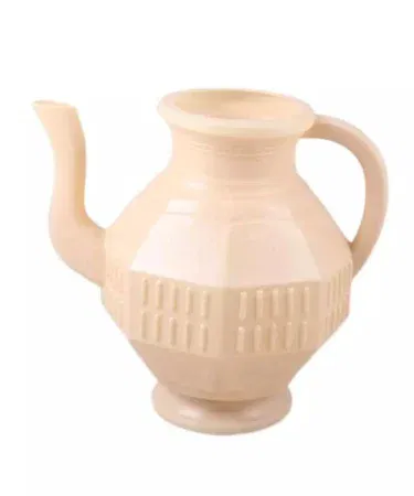 Classic Asian plastic lota bath mug in multicolor, round shape, fabric and plastic material, sold in Pakistan