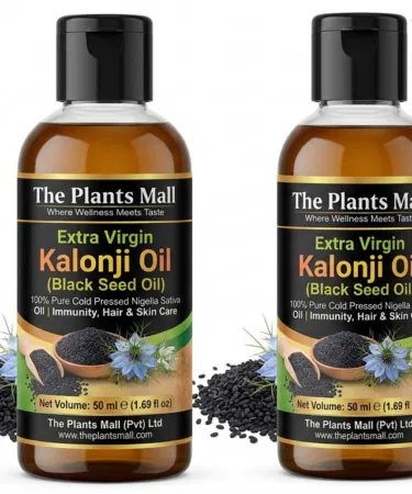 Extra Virgin Kalonji Oil (Black Seed Oil) - 100% Pure Cold Pressed Nigella Sativa Oil for Immunity, Hair & Skin Care, available in Pakistan.