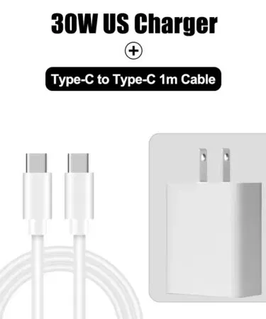 Original Google 30W USB Type-C fast charger adapter with cable for Google Pixel phones sold in Pakistan