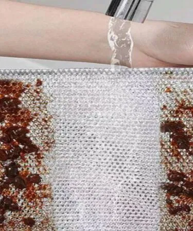 5 Pcs Dishwasher & Kitchen Cleaning Cloths, reusable, microfiber, stainless steel wire mesh, for sale in Pakistan