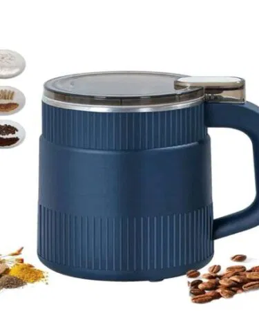 Electric stainless steel grinder for spices and coffee, 150W, blue, sold in Pakistan