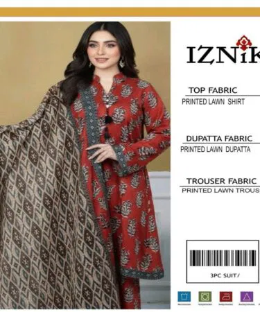 Maria B inspired black floral printed lawn 3-piece unstitched suit for women in Pakistan
