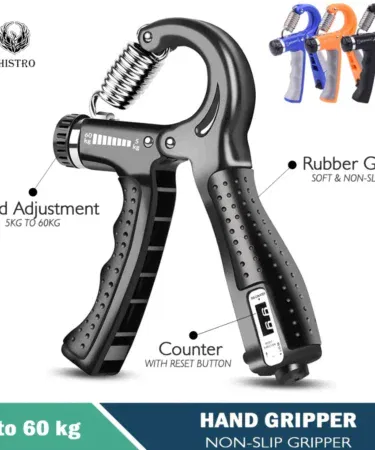 Adjustable R-Shape hand grip strengthener 5-60kg for forearm and wrist power, sold in Pakistan
