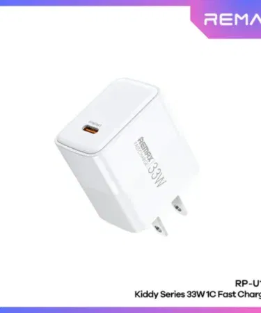 REMAX RP-U121 33W Kiddy Series fast charger with CN plug for smartphones and USB-C devices in Pakistan