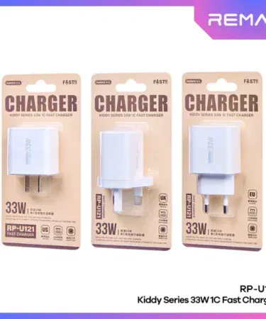 REMAX RP-U121 33W Kiddy Series fast charger with CN plug for smartphones and USB-C devices in Pakistan