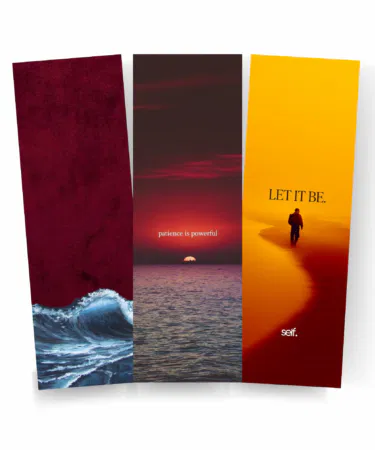 Fanan Aesthetic Quote and Scenic Bookmarks Set Deep Sea Sunset Collection for readers in Pakistan