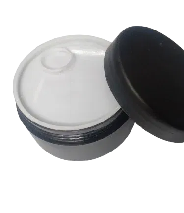 75 ml black matte finish empty jar for creams and facial products sold in Pakistan