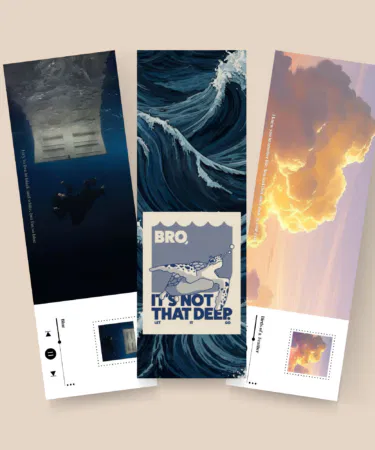 Fanan Billie Eilish inspired aesthetic bookmarks set blue birds of a feather pack of 3 sold in Pakistan
