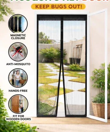 Magnetic Mosquito Net Door Curtain 100x177cm | Khareedo