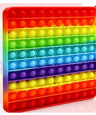 Pop It Square & Round Fidget Toy | Khareedo