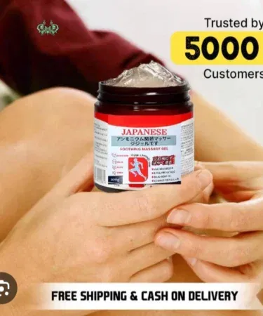 Premium Japanese instant pain relief soothing massage gel for muscle and joint comfort in Pakistan
