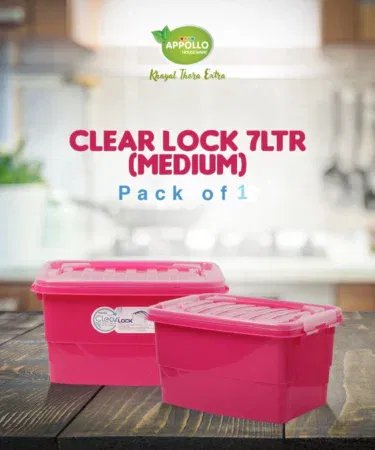 7 Litre Clip Lock Food Storage Box with Handle | Khareedo