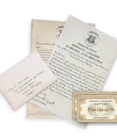 Harry Potter Admission Letter and Ticket set for fans, available in Pakistan