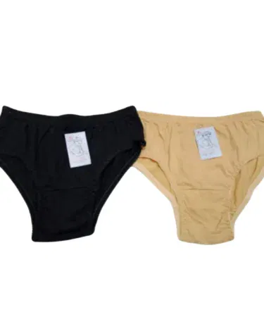 Pack of 2 breathable cotton panties for women and girls, available in large sizes.