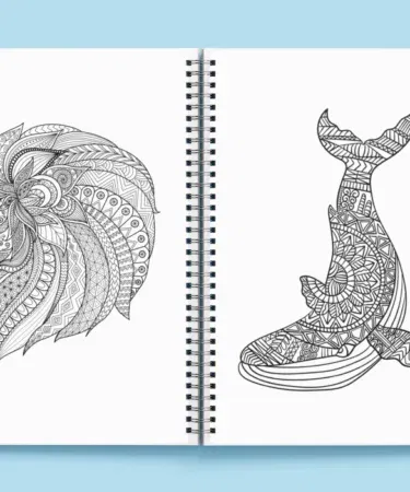 Mandala animal and insect coloring book, 30 pages, 6x8 inch, for adults, beautiful patterns, relaxation, Pakistan