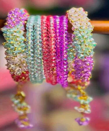 Elegant gajra bracelet, a beautiful handcrafted accessory for women, sold in Pakistan.