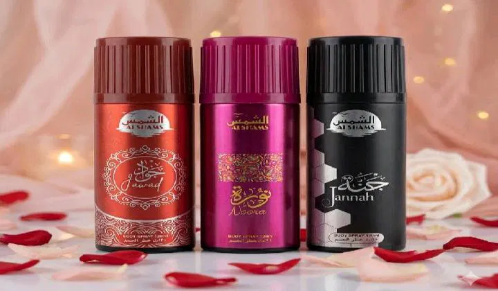 3 Pcs Arabic Khushboo Long Lasting Body Spray 120ml Deals Pakistan