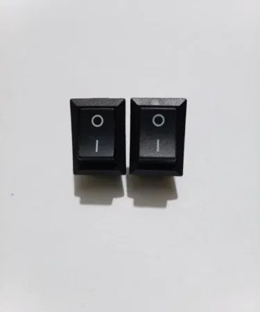 KCD1 2-Pin ON-OFF Rocker Switch for DIY Projects, LED Lights, and Appliances, 6A 250V AC / 10A 125V AC