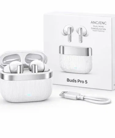 Buds Pro 5 Wireless Earbuds with ANC & ENC, premium sound, clear calls, long battery life