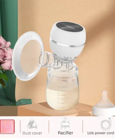 Hands-free wearable electric breast pump, 3 modes, 9 suction levels, rechargeable, BPA-free, sold in Pakistan