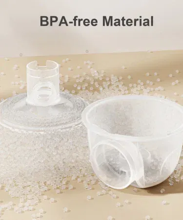 Double wearable electric breast pump with 24mm shields, rechargeable, low noise, BPA-free, for mothers in Pakistan.