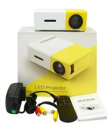 YG300 Mini Portable LED Projector 1080P Supported Home Theater with HDMI USB TF Card for sale in Pakistan