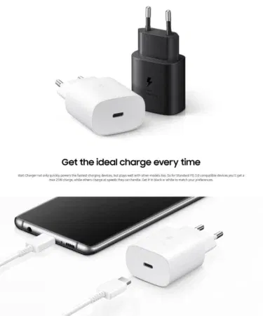 Samsung Original 25W USB-C Super Fast Charging Power Adapter PD Charger White EU Plug for sale in Pakistan