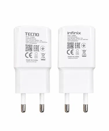Tecno & Infinix Original 18W Fast Wall Charger U180XED EU Plug White for mobile phones