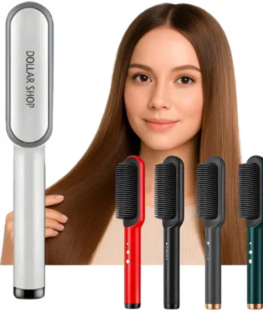 2 in 1 electric hair straightener curler heating styling comb for women and girls sold in Pakistan