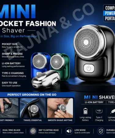Pocket Size Mini Electric Shaver Portable Grooming Razor Rechargeable Li-Ion Battery sold in Pakistan