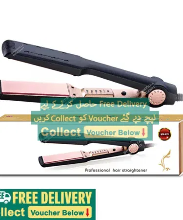 2 in 1 electric hair straightener curler heating styling comb for women Model 909