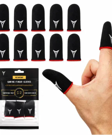 Gaming finger sleeves for mobile, anti-sweat, high sensitivity, breathable elastic, PUBG, Free Fire, COD Mobile, 2 PCS, sold in Pakistan