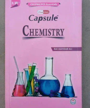 Ilmi One Liner Capsule Chemistry book by Rai Mansab Ali for 18+ age group, available in Pakistan.
