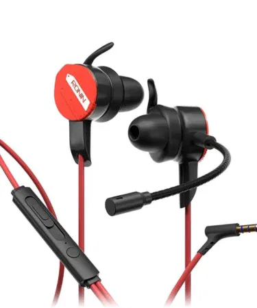 Ronin R-007 CHAOS Dual Mic Gaming Earphones with 3.5mm AUX and Detachable Mic, low latency, sold in Pakistan