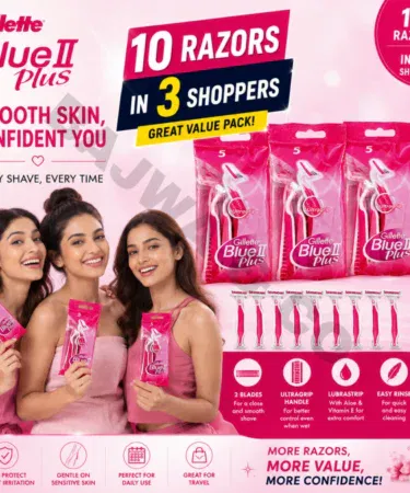 Blue II Plus Women's Disposable Razors - 10 Pack | Khareedo