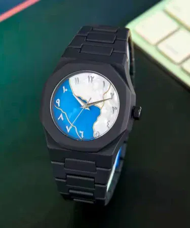 Arabic Aura Fiber Watch with Arabic dial, lightweight and stylish, perfect for daily wear in Pakistan