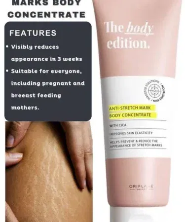 Oriflame The Body Edition Anti-Stretch Mark Body Concentrate with cica 125ml original product Pakistan