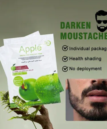 Sachet hair dye color cream in dark brown and natural black, 30ML, for men and women, 100% original.