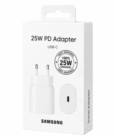 Samsung Original 25W USB-C Super Fast Charging Power Adapter PD Charger White EU Plug for sale in Pakistan