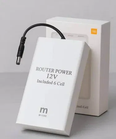 12V 10000mAh WiFi router UPS backup power bank with 6 cell battery and 4-10 hours backup for Pakistan