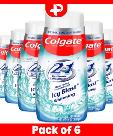 2 in 1 Icy Blast Whitening Toothpaste & Mouthwash | Khareedo