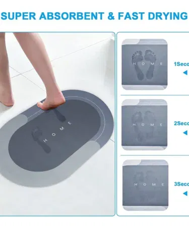 Water absorbent non-slip bath mat for bathroom, kitchen, entryway, sink in Pakistan